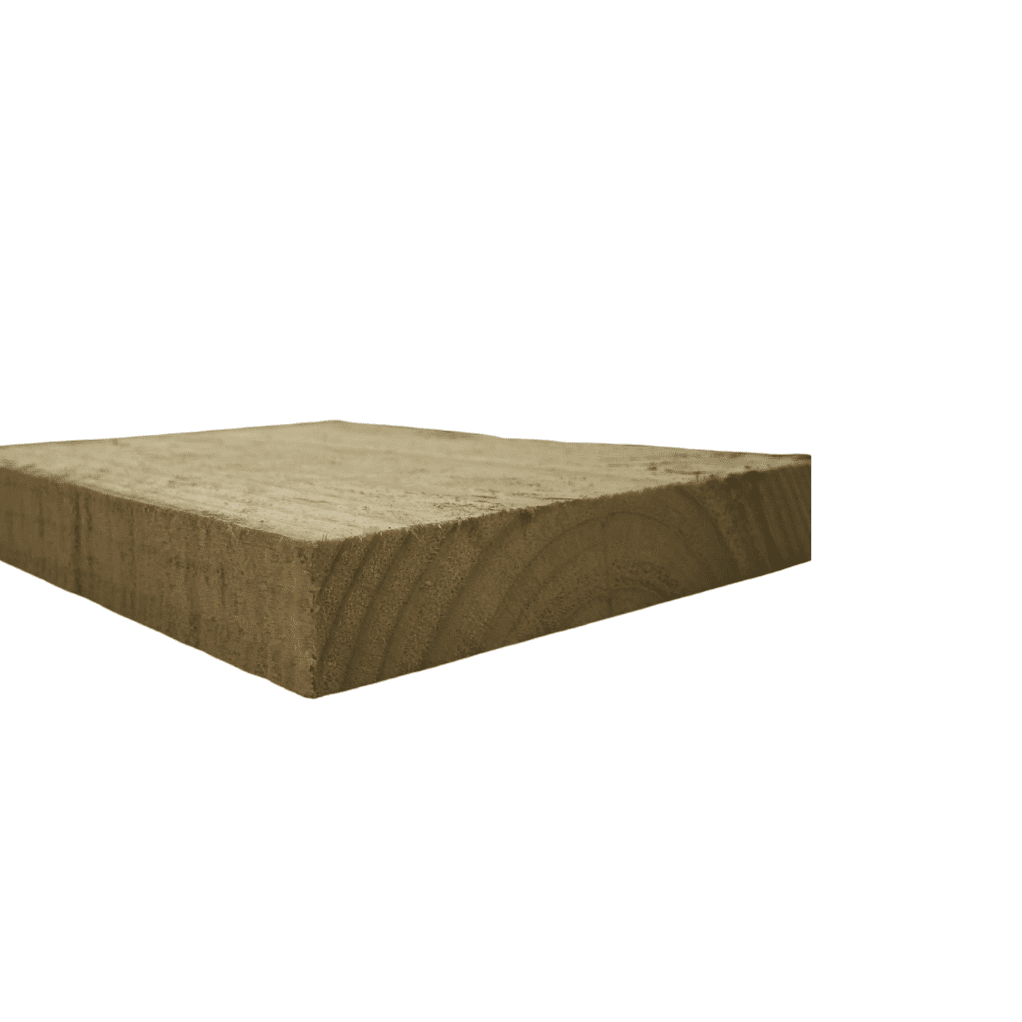 1" x 8" x 3.20mts pino impregnado bruto