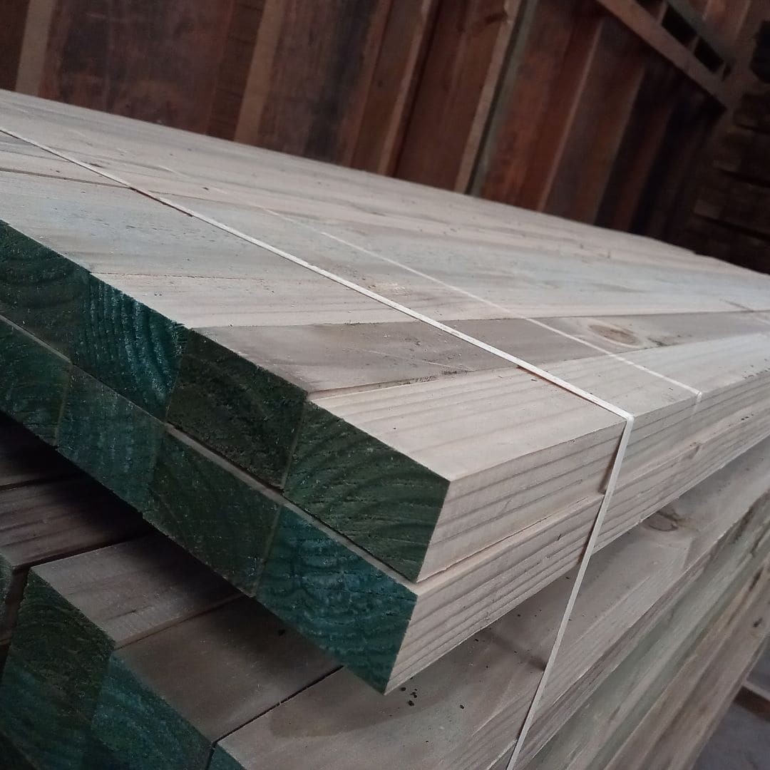 2" x 4" x 3.20m Brushed Impregnated Pine