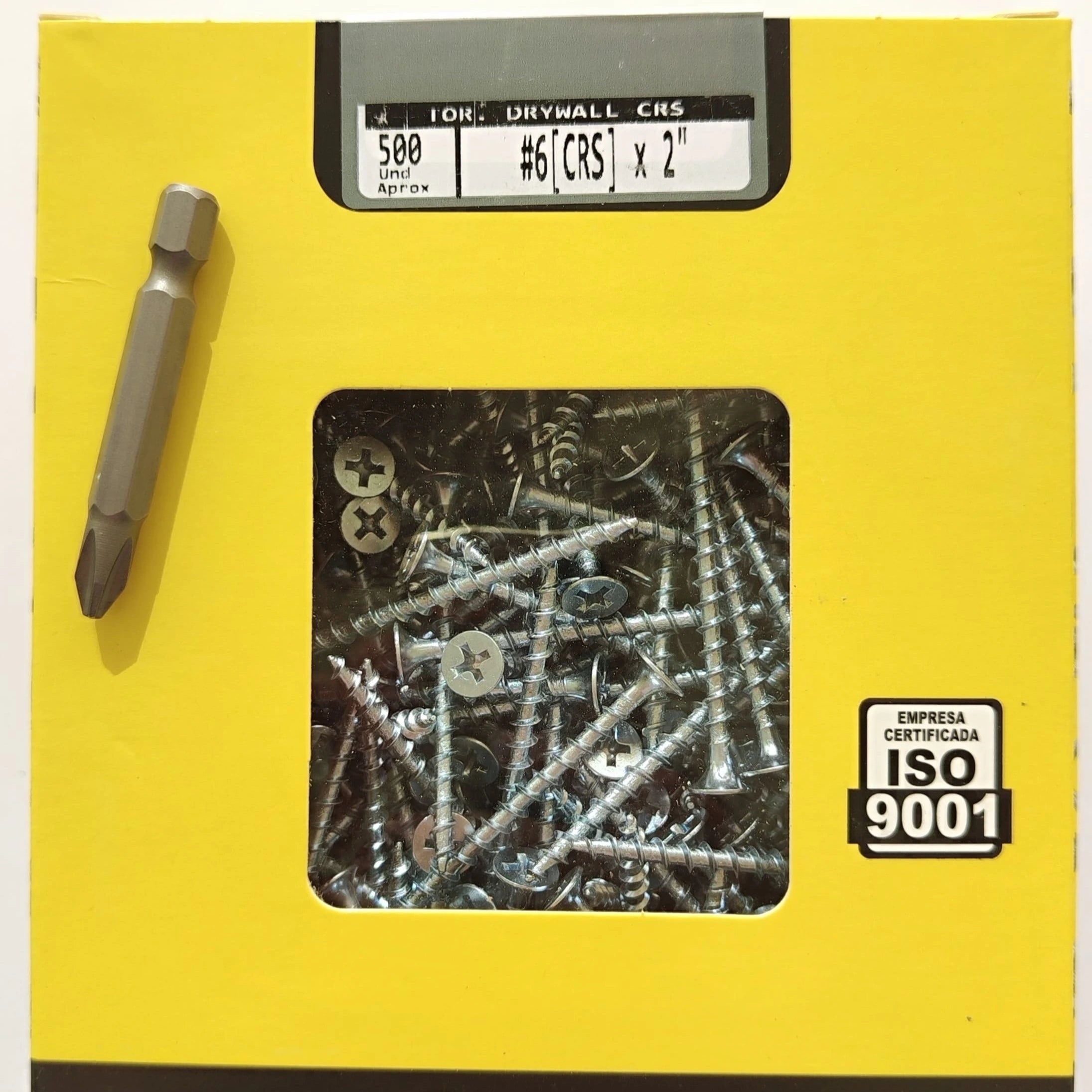 Tornillo Drywall Rosca Gruesa Zincado –