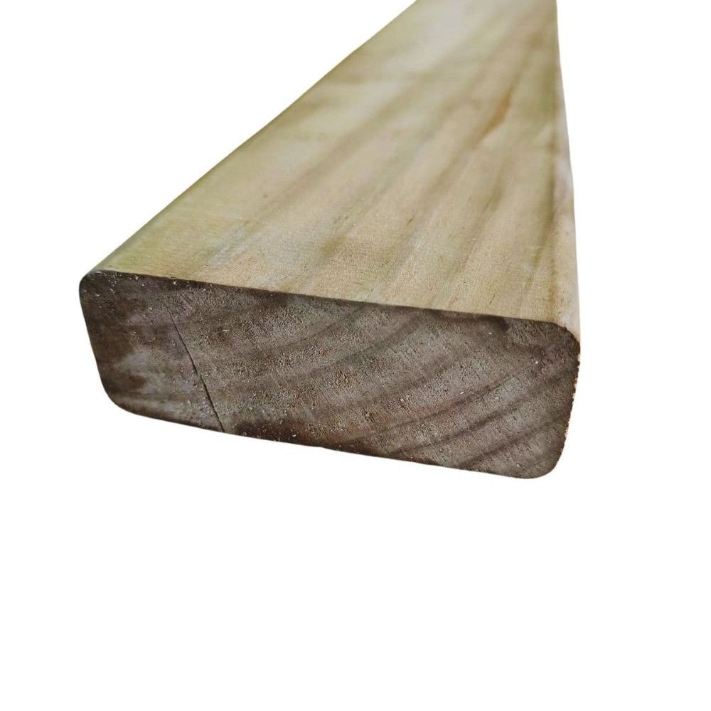 Tabla Deck para Terraza 2” x 5” x 3.20 mt | Pino Radiata Impregnado y Cepillado con Cantos Redondeados