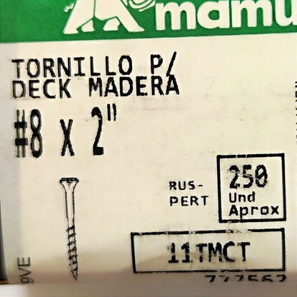 “Ruspert Green” Wood Deck Screw – 