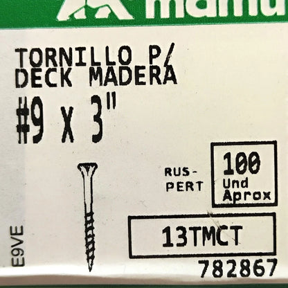 Tornillo Madera Deck “Ruspert Verde” – 