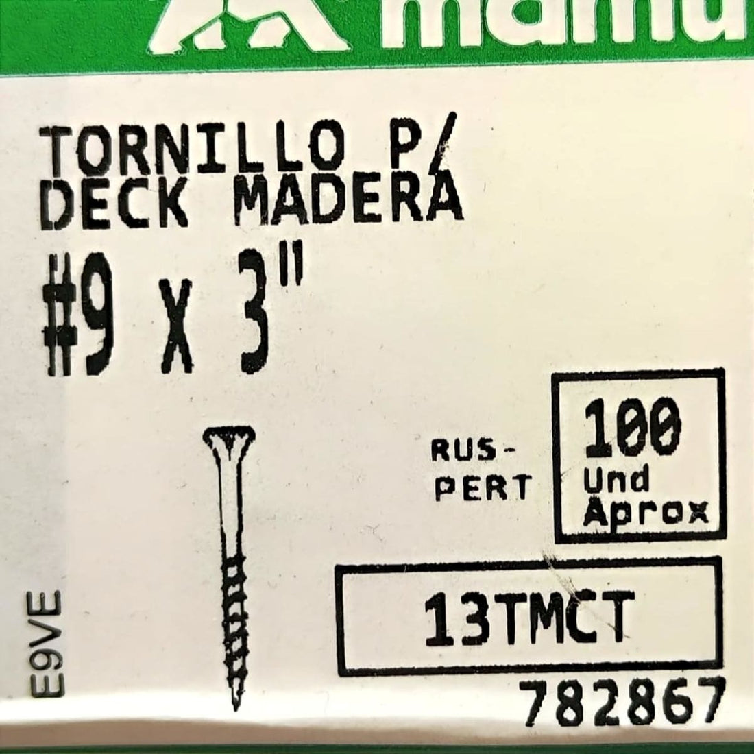 Tornillo Madera Deck “Ruspert Verde” – 