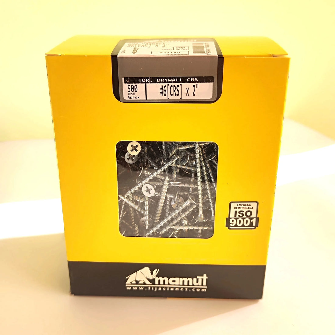 Tornillo Drywall Rosca Gruesa Zincado –