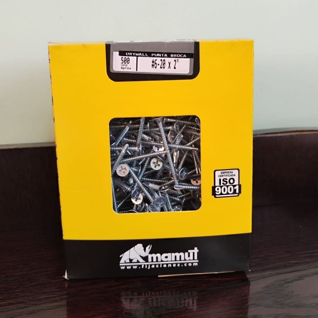 Tornillo Drywall Punta Broca 